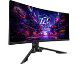 Asrock PG34QRT3A computerskærm 86,4 cm (34") 3440 x 1440 pixel Wide Quad HD Sort