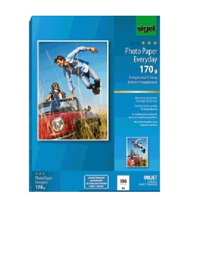 Sigel IP715 printpapir A4 (210x297 mm) Glans 100 ark Hvid