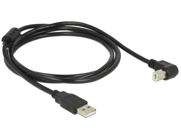 DeLOCK 1.5m, USB 2.0-A / USB 2.0-B USB-kabel 1,5 m USB A USB B 0,48 Gbit/sek. Sort