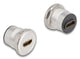 DeLOCK 88191 stikkontakt 2 x HDMI Sort, Sølv