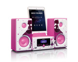 Lenco MC-020 Home audio mini system 10 W Lyserød, Hvid