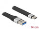 DeLOCK 86938 USB-kabel USB 3.2 Gen 1 (3.1 Gen 1) 0,14 m USB C USB A 5 Gbit/sek. Sort
