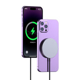 DUDAO Kit 15W Magnetic Wireless Charger Qi and 20W AC MagSafe Compatible White Smartphone Sort USB Trådløs opladning Hurtig opladning Indendørs