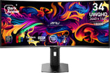 MSI MPG 341CQRDE QD-OLED X36 computerskærm 86,4 cm (34") 3440 x 1440 pixel UltraWide Quad HD Sort