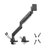 Manhattan 462594 skærmbeslag og -stativer 144,8 cm (57") Skrivebord Sort