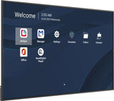 Viewsonic CDE8614-2C skilte display Digital fladpaneldisplay 2,18 m (86") LCD Wi-Fi 500 cd/m² 4K Ultra HD Sort Indbygget processer Android 14 24/7