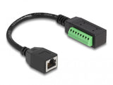 DeLOCK 66053 netværkskabel Sort, Grøn 0,215 m Cat5e U/UTP (UTP)