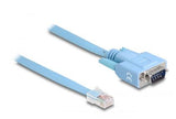 DeLOCK 63353 videokabel adapter 1 m RJ-45 D-Sub (DB-9) Blå