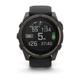 Garmin fenix 8 3,56 cm (1.4") 51 mm Digital 280 x 280 pixel Berøringsskærm Titanium Wi-Fi GPS (satellit)