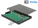 DeLOCK 42609 drevkabinet SSD kabinet Sort M.2