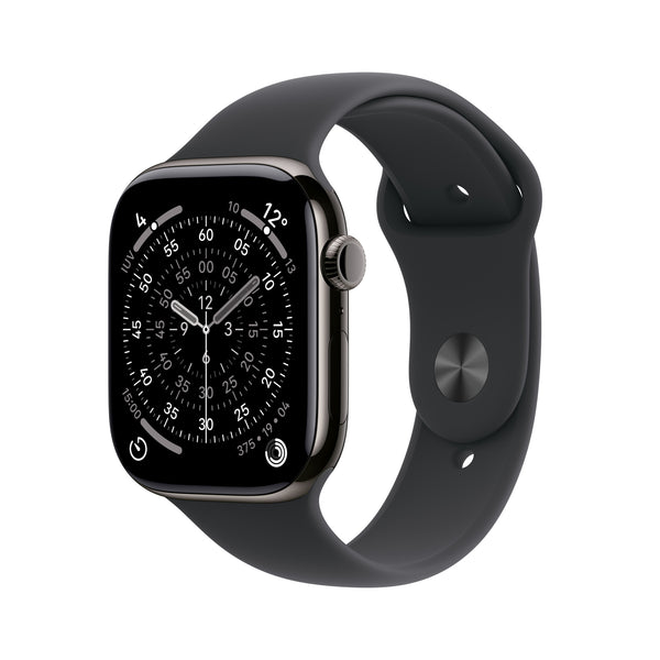 Apple Watch Series 11 OLED 46 mm Digital 416 x 496 pixel Berøringsskærm 5G Titanium Wi-Fi GPS (satellit)