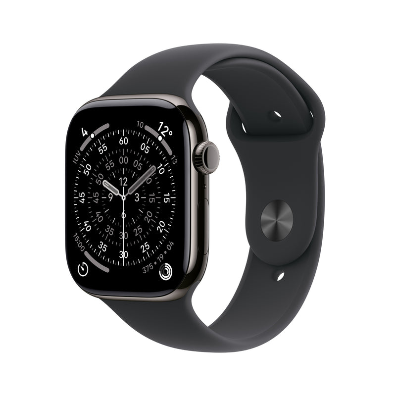 Apple Watch Series 11 OLED 46 mm Digital 416 x 496 pixel Berøringsskærm 5G Titanium Wi-Fi GPS (satellit)