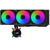 Lian Li GA II Hydroshift II LCD-C 360CL Processor Alt-i-en væskekøler 12 cm Sort 1 stk