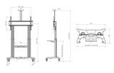 Multibrackets 6324 tv-beslag 2,54 m (100") Sort