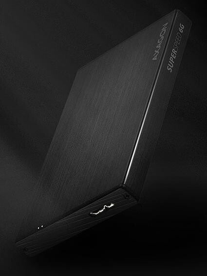 Axagon EE25-XA6 drevkabinet HDD/SSD kabinet Sort 2.5"
