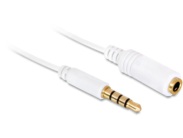 DeLOCK 84717 lydkabel 0,5 m 3.5mm Hvid