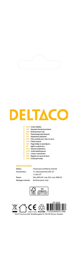 Deltaco Outlet 3xCEE 7/3 1xCEE 7/7 1.5m white
