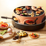 Emerio PO-113255.4 raclette grill 1500 W Sort, Brun