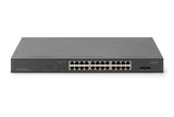 Digitus DN-95348-2 netværksswitch Ikke administreret Gigabit Ethernet (10/100/1000) Strøm over Ethernet (PoE) 1U Grå