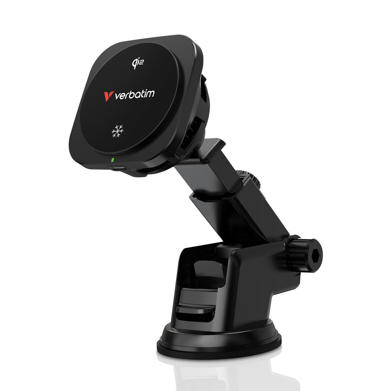 Verbatim Charge 'n' Drive Qi2 Smartphone Sort USB Trådløs opladning Hurtig opladning Automatisk