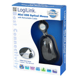 2Direct ID0016 mus Rejse Ambidextrous USB Type-A Optisk 800 dpi