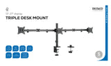 Deltaco ARM-0301-B tv-beslag 68,6 cm (27") Sort