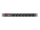 Lanberg PDU-07F-0200-IEC-BK strømforsyningsenhed (PDU) 7 AC stikkontakt(er) 1U Sort