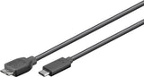 Goobay 67995 USB-kabel USB 2.0 0,6 m Micro-USB B USB C 5 Gbit/sek. Grå