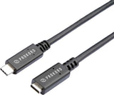 Prokord USBC-EXT3.1-1 USB-kabel USB 3.2 Gen 1 (3.1 Gen 1) 1 m Sort