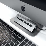 Satechi ST-TCHCRM dockingstation USB 3.2 Gen 1 (3.1 Gen 1) Type-C Grå