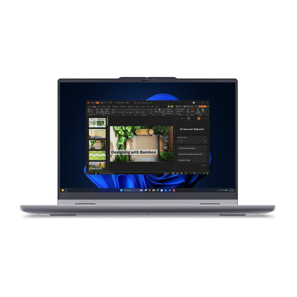 Lenovo ThinkBook 14 2-in-1 G6 IPL Copilot+ PC Intel Core Ultra 5 325 Hybrid (2-i-1) 35,6 cm (14") Berøringsskærm WUXGA 32 GB DDR5-SDRAM 512 GB SSD Wi-Fi 7 (802.11be) Windows 11 Pro Tysk Grå