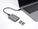 DeLOCK 91021 kortlæser USB4 Gen 3x2 Type-C Grå