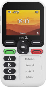 Doro Leva X10 6,1 cm (2.4") 117 g Sort, Hvid Senior telefon