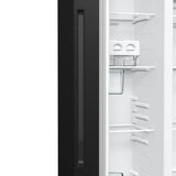 Gorenje NRR9185EABXLWD side-by-side køle-fryseskab Fritstående 547 L Sort, Rustfrit stål