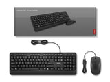 Lenovo 160 tastatur Mus inkluderet Hjemme/kontor USB US engelsk Sort