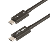 StarTech.com TBLT4MM50CM Thunderbolt kabel 0,5 m 40 Gbit/sek. Sort
