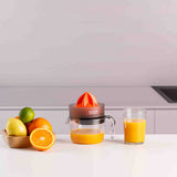 Taurus CITRUS COMPACT Manuel juicer 30 W Sort, Orange, Transparent