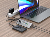 Conceptronic HUBBIES18G interface hub USB 3.2 Gen 1 (3.1 Gen 1) Type-B 5000 Mbit/s Grå