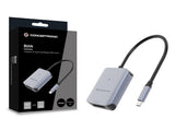 Conceptronic BIAN08G kortlæser USB 3.2 Gen 2 Type-C Grå