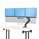 StarTech.com 3M1A3SG-MONITOR-ARM skærmbeslag og -stativer 68,6 cm (27") Skrivebord Sort, Sølv
