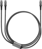 Goobay 75739 USB-kabel 1,5 m USB C 2 x USB C 0,48 Gbit/sek. 60 W Sort, Grå