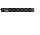 Eaton PS6D overspændingsbeskytter Sort, Hvid 6 AC stikkontakt(er) 220 - 250 V 1 m