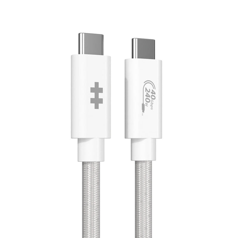 HYPER HyperDrive Next USB-kabel USB4 Gen 3x2 1,2 m USB C 40 Gbit/sek. 240 W Hvid
