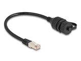 DeLOCK 87893 netværkskabel Sort 0,2 m F/UTP (FTP)