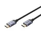 UNITEK C1626GY01-2M DisplayPort 2.1 Black Sort, Grå