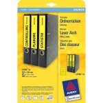 Avery Border Binder Labels, Yellow 192 x 38mm (20)