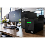 Green Cell UPS08 UPS-enhed Interaktivt indgangsstik 1,999 kVA 700 W 4 AC stikkontakt(er)