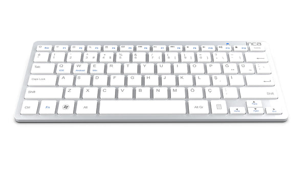 Inca IBK-569BT tastatur Hjem Bluetooth Metallic, Sølv