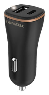 Duracell DR6026A oplader til mobil enhed Mobiltelefon Sort Cigartænder Automatisk