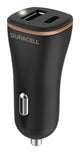 Duracell DR6026A oplader til mobil enhed Mobiltelefon Sort Cigartænder Automatisk